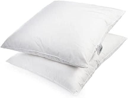 2er Set Premium Qualität Federkissen | Füllung: 1000 Gramm Gänsefedern | Bezug: 100% Baumwolle | 100% Natur Kissen 80x80