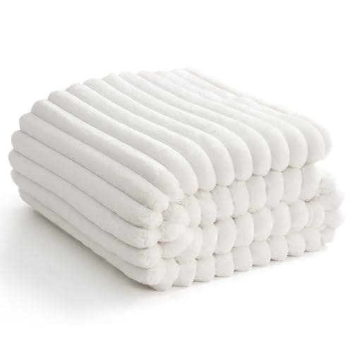 WAVVE Kuscheldecke Flauschig für Zimmer Deko, Sofadecke weicher Fleecedeckenausschnitt, Wohnraum Accessoire 130x150cm Gr