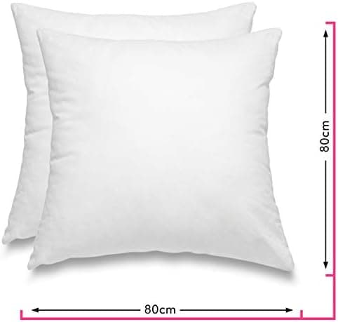 Wometo 2er Set Federkissen: 100% Federn, 40x60-600g, Oeko-TEX, Baumwollbezug, weiß, kleine Kopfkissen, 2 Stück, OEKO-TEX