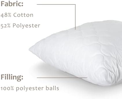 KALIOPE Allergiker Schlafkissen 40 x 80 cm - Höhenverstellbar, Waschbar, 2er Set