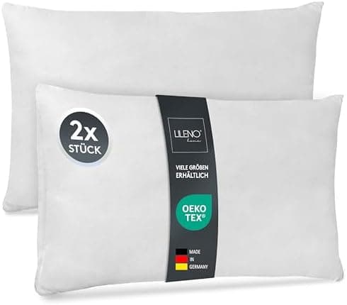LILENO HOME 40x40 cm waschbares Kissenfüllmaterial - ideal für Allergiker und Couchkissen, Sofa Kissen, Cocktailkissen u