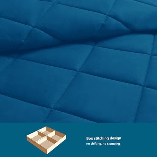 WAVVE Decke 200x220 Bettdecke, Super Weiche Zudecke Schlafdecke, Atmungsaktive Steppdecke 300gsm Mikrofaser Weiß OEKO-TE