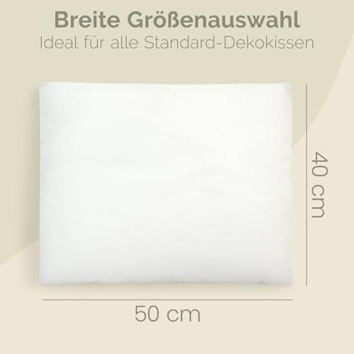 Blumtal OEKO-TEX-zertifizierte Polyester-Füllkissen 40x40 cm für Kissen - Premium-Füllung -Comfort & Gesundheit