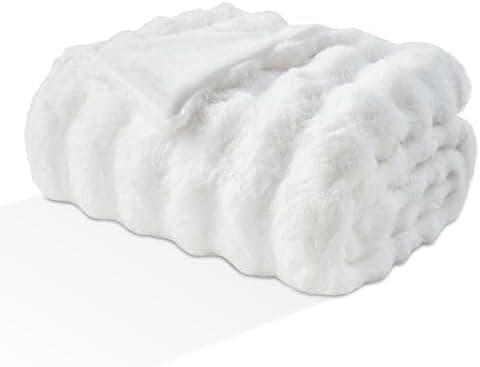 EMME Flauschige Wohndecke für Couch Kaninchen Plüsch Fleecedeckemercialwohndecke-sofa-decke-bubble-decke-wohndecke-flaus