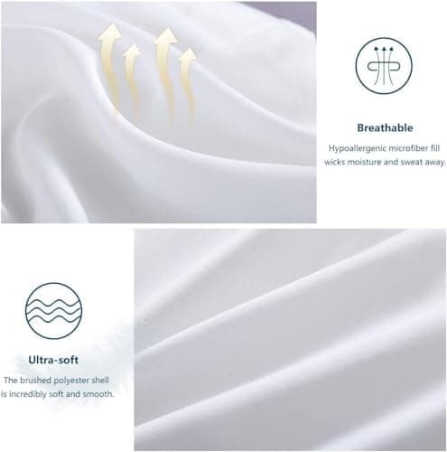 WAVVE Decke 200x220 Bettdecke, Super Weiche Zudecke Schlafdecke, Atmungsaktive Steppdecke 300gsm Mikrofaser Weiß OEKO-TE
