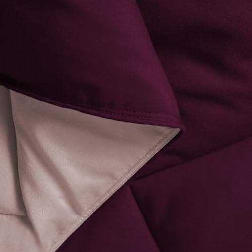 Oeko-TEX zertifizierte Nebelrosa Bettdecke HIG 155x220 cm - Weich & Flauschig - 1500g Daunenalternative (250GSM)