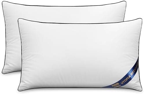 Utopia Bedding 2er Set Kissen 40x40 cm, Weiß - Deko und Ergonomie für Bett und Sofa (OEKO-TEX STANDARD 100)  
Utopia Bed