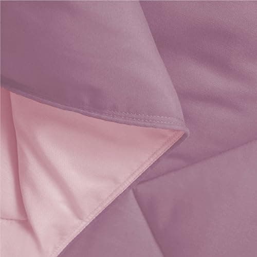 Oeko-TEX zertifizierte Nebelrosa Bettdecke HIG 155x220 cm - Weich & Flauschig - 1500g Daunenalternative (250GSM)