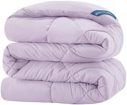 WAVVE Decke 200x220 Bettdecke, Super Weiche Zudecke Schlafdecke, Atmungsaktive Steppdecke 300gsm Mikrofaser Weiß OEKO-TE