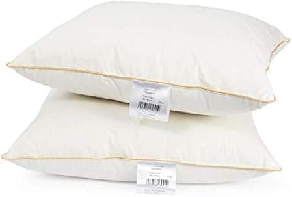 Federkissen 50x50 cm | 700g Federn 100% OekoTex Zertifikat | Baumwollbezug