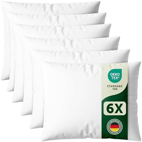 Blumtal OEKO-TEX-zertifizierte Polyester-Füllkissen 40x40 cm für Kissen - Premium-Füllung -Comfort & Gesundheit