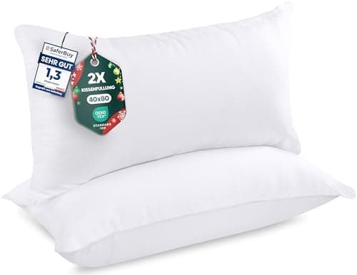 Utopia Bedding 2er Set Weiß - Innenkissen Füllkissen OEKO-TEX STANDARD 100