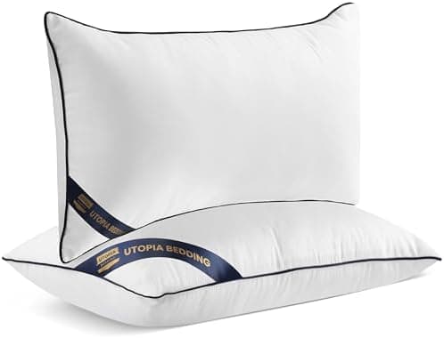 Utopia Bedding 2er Set Kissen 40x40 cm, Weiß - Deko und Ergonomie für Bett und Sofa (OEKO-TEX STANDARD 100)  
Utopia Bed