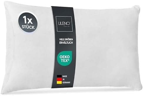 LILENO HOME 40x40 cm waschbares Kissenfüllmaterial - ideal für Allergiker und Couchkissen, Sofa Kissen, Cocktailkissen u