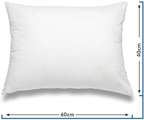 Wometo Federkissen: 100% Federn, 50x50 cm, 600g Füllkissen, Baumwolle Bezug, OEKO-TEX STANDARD 100, weiß, Sofakissen, Ko