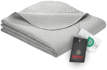 Ibena Nancy Tagesdecke 220x250 cm - Leichte Rosa Decke mit Zopfmuster für Luxuschlaf