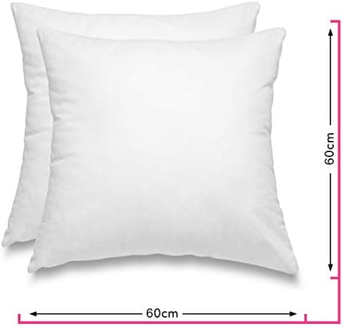Wometo 2er Set Federkissen: 100% Federn, 40x60-600g, Oeko-TEX, Baumwollbezug, weiß, kleine Kopfkissen, 2 Stück, OEKO-TEX