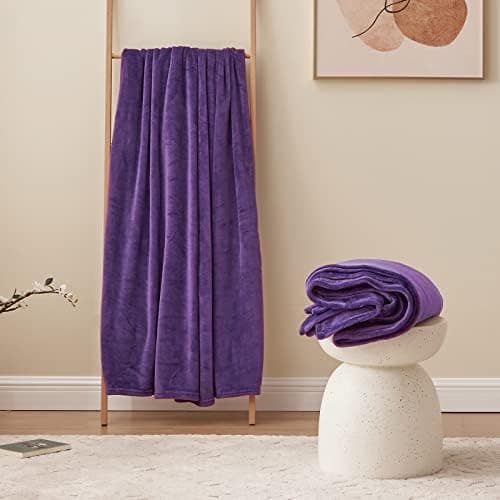 Aisbo Flauschig Warme Decke Rot für Winter - Kuschliges Wohnzimmer Blanket 130x150 cm OEKO-TEX