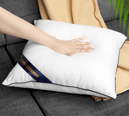Utopia Bedding 2er Set Kissen 40x40 cm, Weiß - Deko und Ergonomie für Bett und Sofa (OEKO-TEX STANDARD 100)  
Utopia Bed