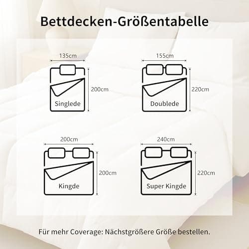 SAPHREAS Ganzjahres Daunendecke Baumwollsamt 155x220 cm OEKO-TEX RDS Zertifiziert  
SAPHREAS Daunendecke Baumwollsamt 15