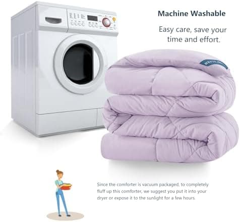 WAVVE Decke 200x220 Bettdecke, Super Weiche Zudecke Schlafdecke, Atmungsaktive Steppdecke 300gsm Mikrofaser Weiß OEKO-TE