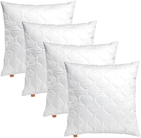 Schlupfkissen 40x40 cm, Sofakissen, Ökotex-Füllung, Waschbar bis 60 Grad, Deko für Allergiker, EU-Manufacturing, Basic 1