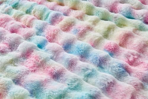 EMME Flauschige Wohndecke für Couch Kaninchen Plüsch Fleecedeckemercialwohndecke-sofa-decke-bubble-decke-wohndecke-flaus