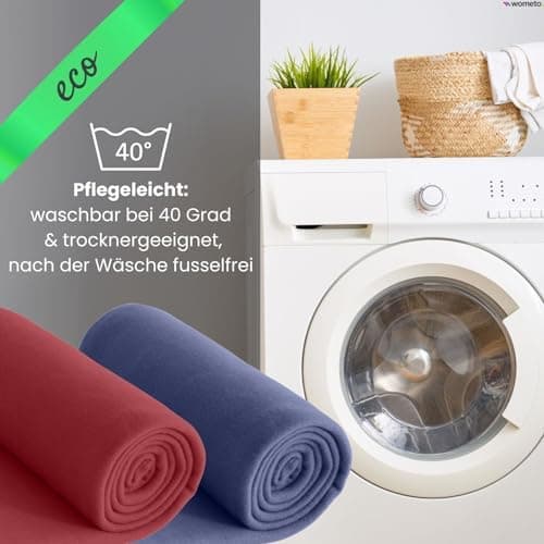 Wometo 10er Vorteilspack Fleecedecke grau Anti-Pilling Kettelrand