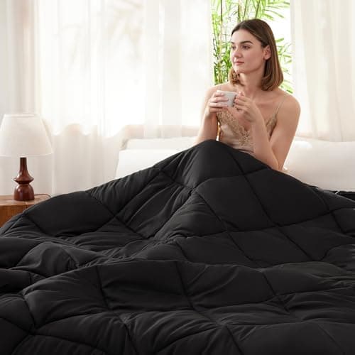 WAVVE Decke 200x220 Bettdecke, Super Weiche Zudecke Schlafdecke, Atmungsaktive Steppdecke 300gsm Mikrofaser Weiß OEKO-TE