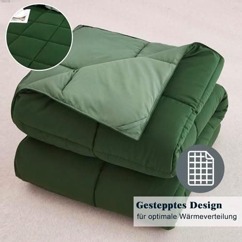 Oeko-TEX zertifizierte Nebelrosa Bettdecke HIG 155x220 cm - Weich & Flauschig - 1500g Daunenalternative (250GSM)