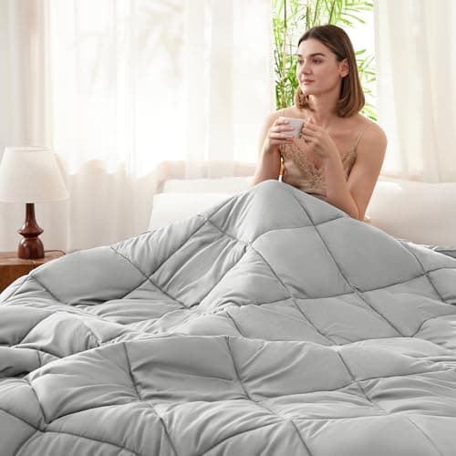 WAVVE Decke 200x220 Bettdecke, Super Weiche Zudecke Schlafdecke, Atmungsaktive Steppdecke 300gsm Mikrofaser Weiß OEKO-TE