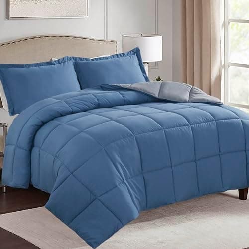 Oeko-TEX zertifizierte Nebelrosa Bettdecke HIG 155x220 cm - Weich & Flauschig - 1500g Daunenalternative (250GSM)