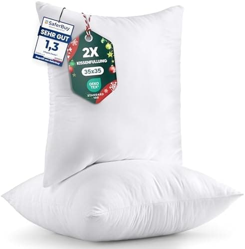 Utopia Bedding 2er Set Weiß - Innenkissen Füllkissen OEKO-TEX STANDARD 100