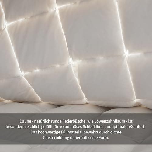 SAPHREAS Ganzjahres Daunendecke Baumwollsamt 155x220 cm OEKO-TEX RDS Zertifiziert  
SAPHREAS Daunendecke Baumwollsamt 15