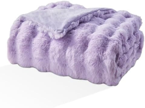EMME Flauschige Wohndecke für Couch Kaninchen Plüsch Fleecedeckemercialwohndecke-sofa-decke-bubble-decke-wohndecke-flaus