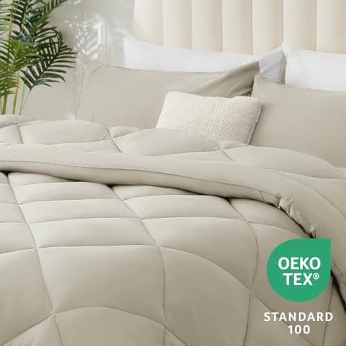 WAVVE Decke 200x220 Bettdecke, Super Weiche Zudecke Schlafdecke, Atmungsaktive Steppdecke 300gsm Mikrofaser Weiß OEKO-TE