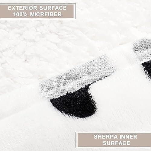 Rosa Sherpa Fleece Ärmeldecke für Frauen als Geschenk(te) warm und weich 152x125cm