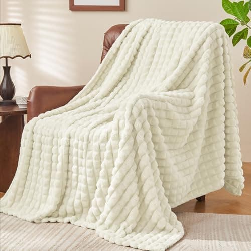 BEDELITE Flauschig Kuscheldecke Hellblau 125x150 für Sofa und Wohnzimmer OEKO-TEX STANDARD 100  
BEDELITE Hellblauer Fla