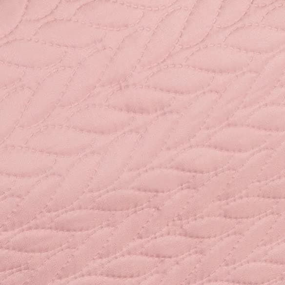 Ibena Nancy Tagesdecke 220x250 cm - Leichte Rosa Decke mit Zopfmuster für Luxuschlaf
