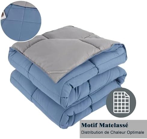 Oeko-TEX zertifizierte Nebelrosa Bettdecke HIG 155x220 cm - Weich & Flauschig - 1500g Daunenalternative (250GSM)
