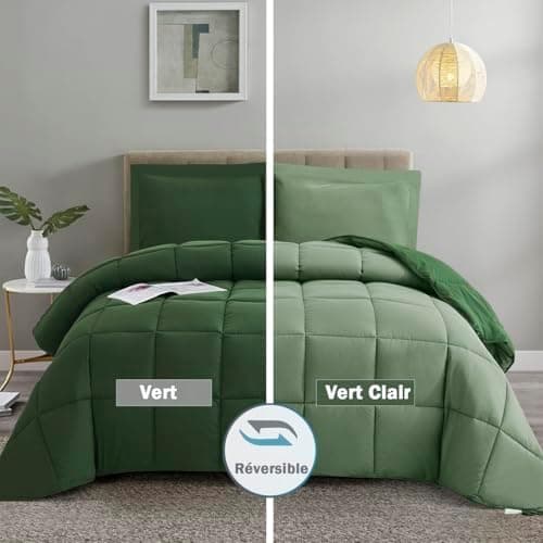 Oeko-TEX zertifizierte Nebelrosa Bettdecke HIG 155x220 cm - Weich & Flauschig - 1500g Daunenalternative (250GSM)