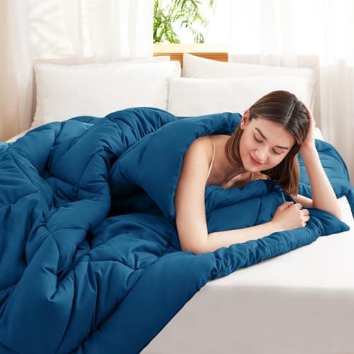 WAVVE Decke 200x220 Bettdecke, Super Weiche Zudecke Schlafdecke, Atmungsaktive Steppdecke 300gsm Mikrofaser Weiß OEKO-TE