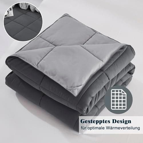 Oeko-TEX zertifizierte Nebelrosa Bettdecke HIG 155x220 cm - Weich & Flauschig - 1500g Daunenalternative (250GSM)