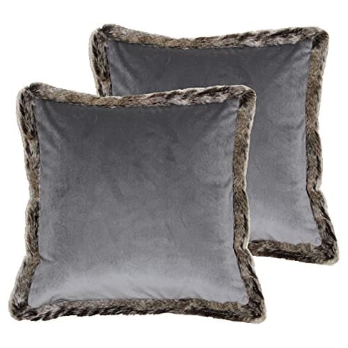 Paoletti Kiruna Twin Pack-Feder gefüllte Kissen, Samt, Rost, 45x45 cm,.TOP-Schlafkomfort-für-Idealisten.