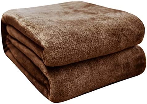 FARFALLAROSSA Oeko-TEX Flauschig Kuscheldecke 130x160 cm - Super Weiche Fleecedecke als Sofaüberwurf - Wohndecke Gelb OE