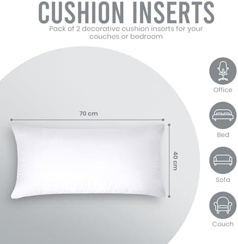 Utopia Bedding 2er Set Weiß - Innenkissen Füllkissen OEKO-TEX STANDARD 100