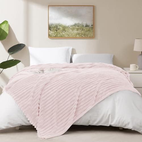 WAVVE Kuscheldecke Flauschig für Zimmer Deko, Sofadecke weicher Fleecedeckenausschnitt, Wohnraum Accessoire 130x150cm Gr
