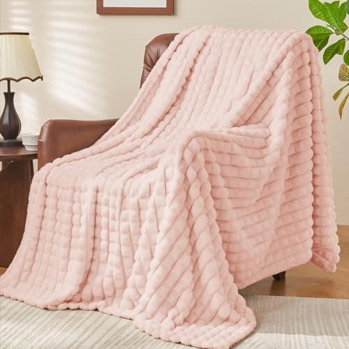 BEDELITE Flauschig Kuscheldecke Hellblau 125x150 für Sofa und Wohnzimmer OEKO-TEX STANDARD 100  
BEDELITE Hellblauer Fla