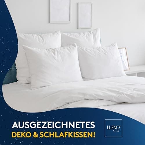 LILENO HOME 40x40 cm waschbares Kissenfüllmaterial - ideal für Allergiker und Couchkissen, Sofa Kissen, Cocktailkissen u
