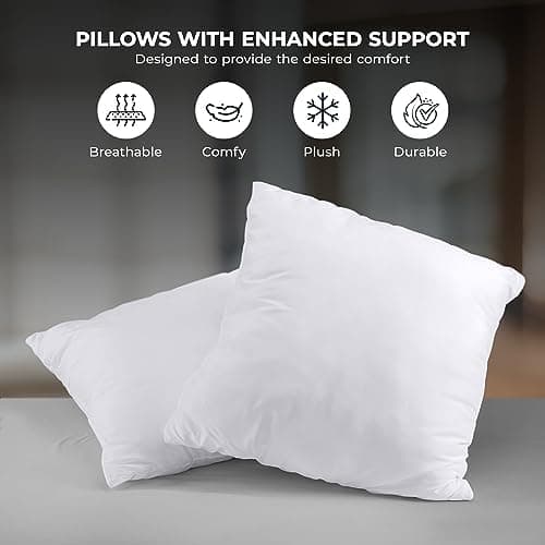 Utopia Bedding 2er Set Weiß - Innenkissen Füllkissen OEKO-TEX STANDARD 100